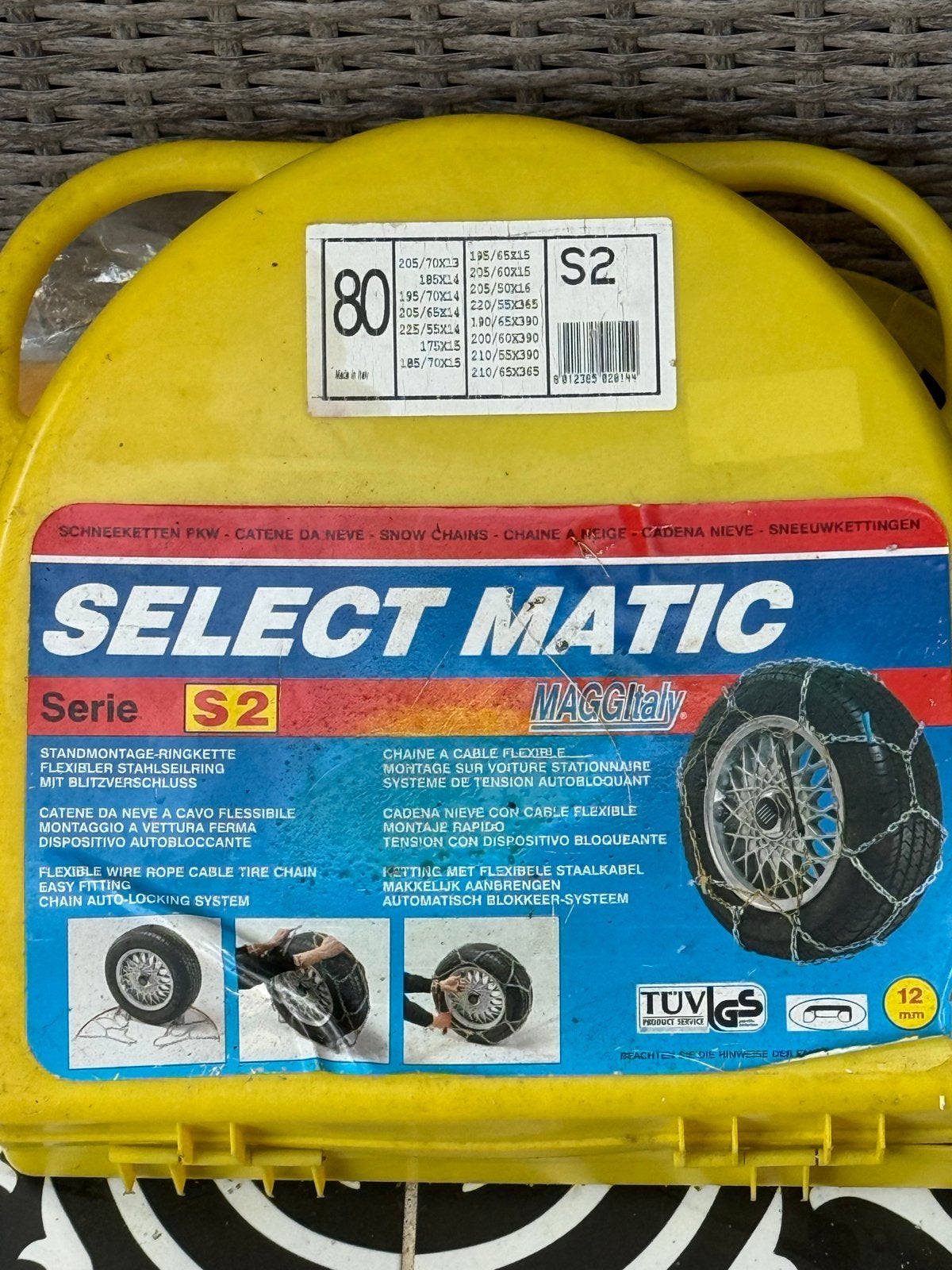 Select Matic S2 sneeuwkettingen - Maat 80, Auto diversen, Sneeuwkettingen, Ophalen of Verzenden, Zo goed als nieuw