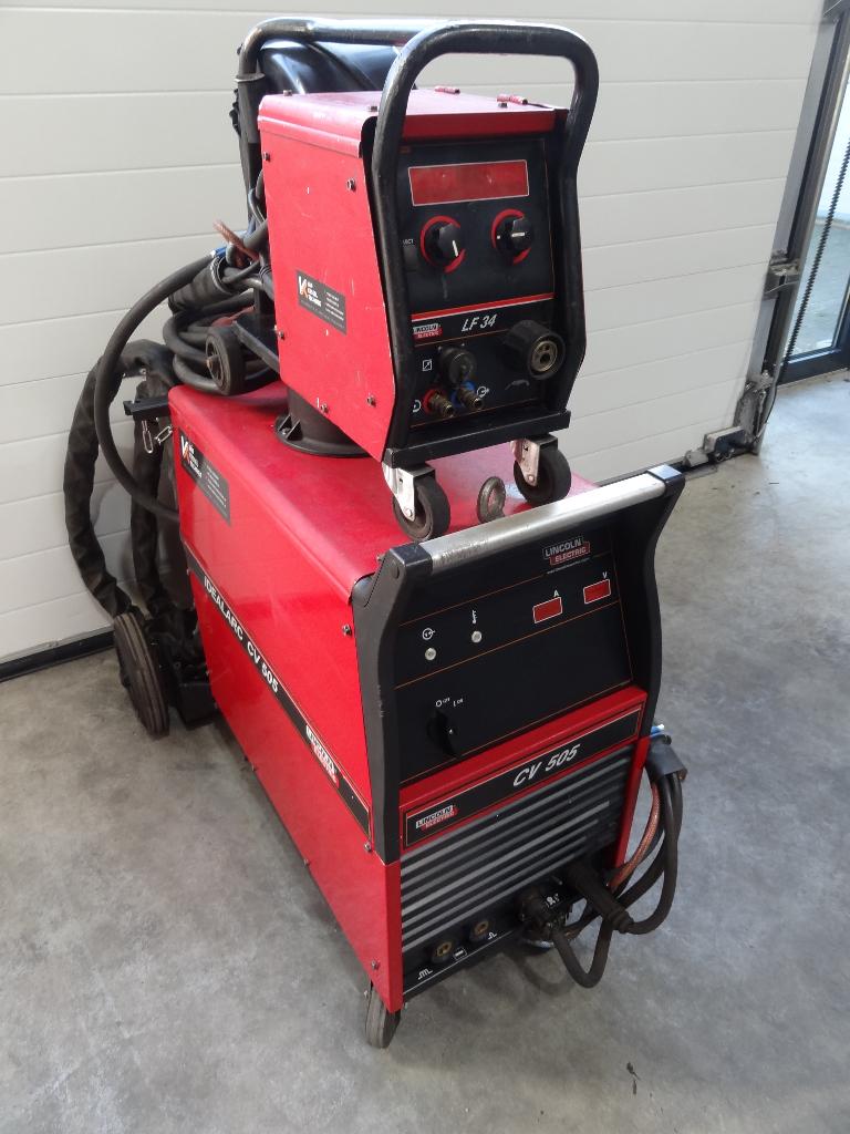 Mig/Mag lasapparaat Lincoln Idealarc CV 505 Watergekoeld, Ophalen of Verzenden, Zo goed als nieuw, 250 ampère of meer, Co2