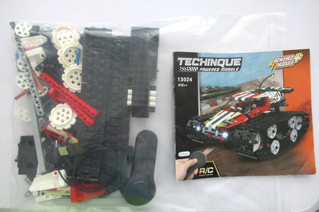 bouw een Lego rupsvoertuig met draadloze bediening, Ophalen, Lego, Compleet, Zo goed als nieuw