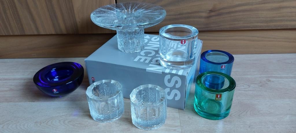 Verzameling Iittala waxinelichthouders, Ophalen of Verzenden, Zo goed als nieuw, Overige materialen, Minder dan 25 cm
