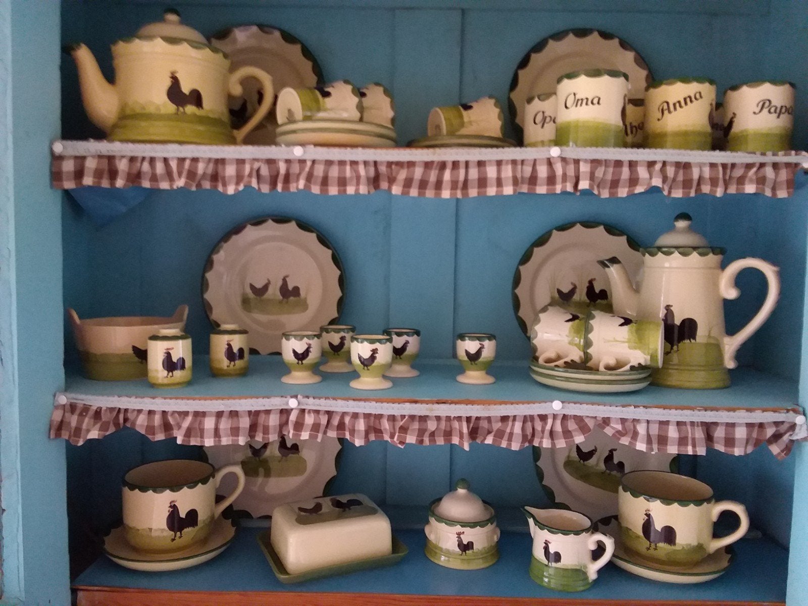 Zeller Keramiek haan servies - ook per stuk te koop, Ophalen of Verzenden