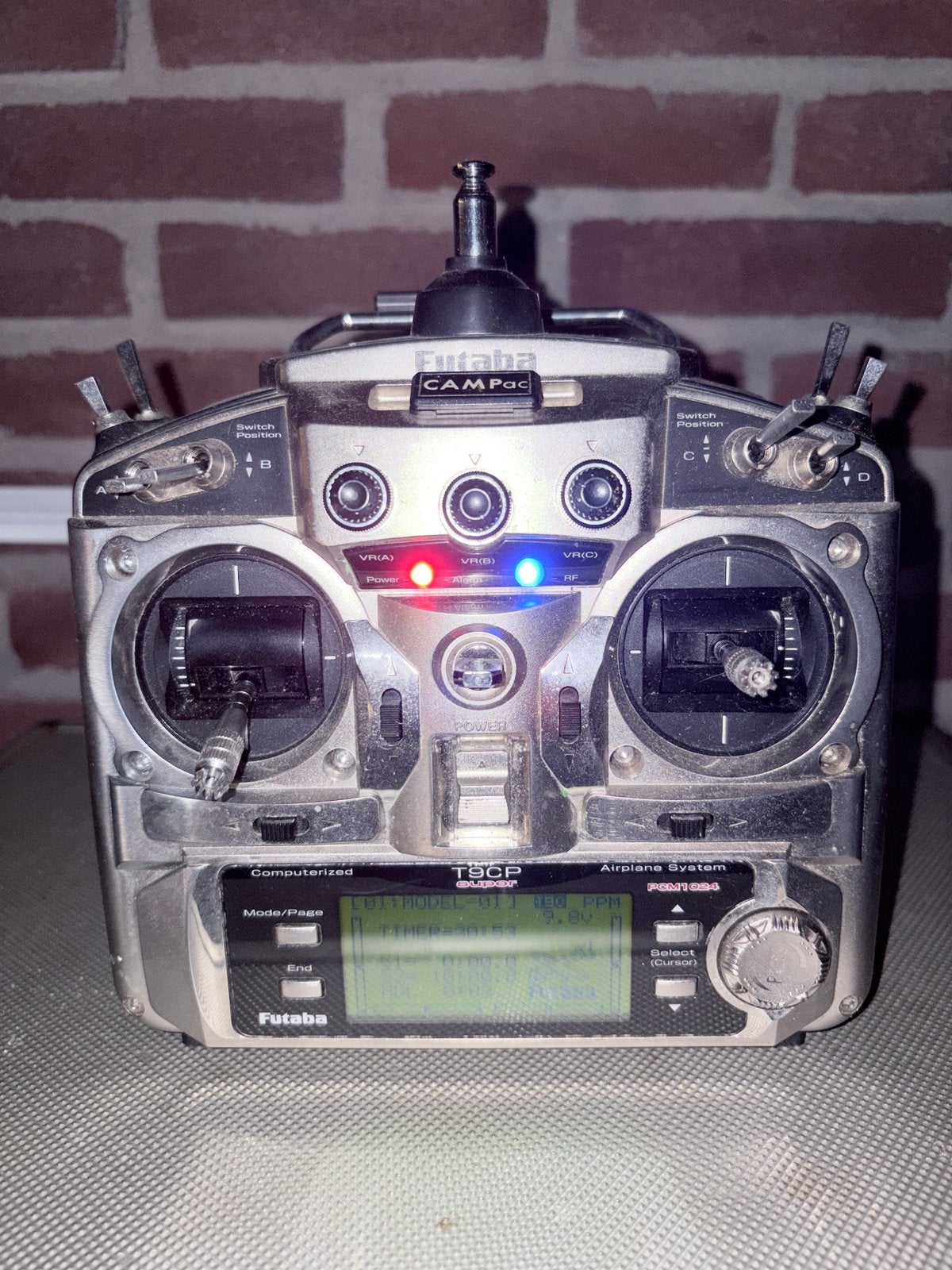 Futaba T9CP (FF9) zender met 2.4 Ghz Fasst module, Ophalen of Verzenden, Gebruikt, Overige typen