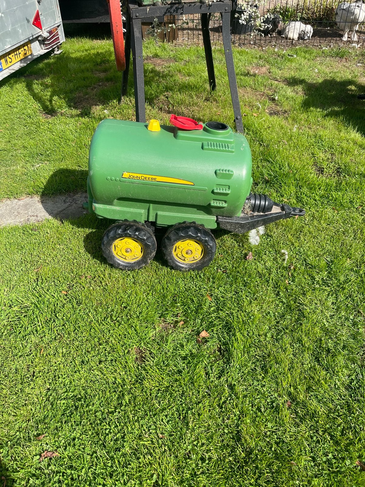 John Deere traptrekker watertank aanhanger, Ophalen, Gebruikt