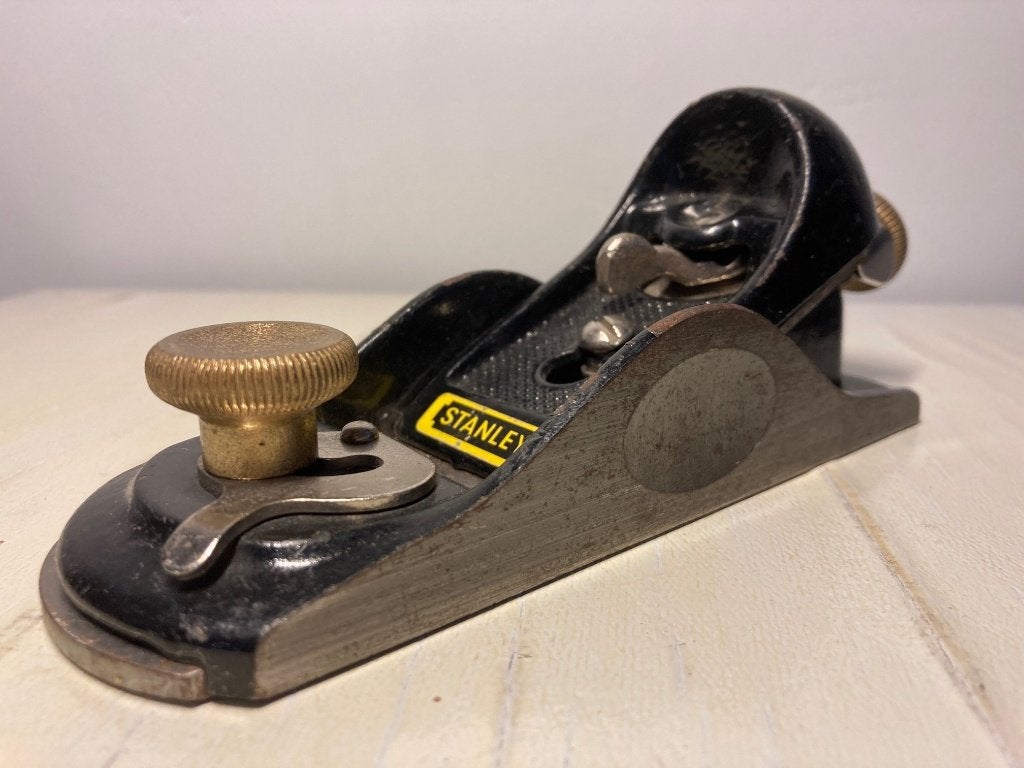 Vintage Stanley blokschaaf G12-020  16 cm x 4 cm, Doe-het-zelf en Verbouw, Gereedschap | Handgereedschap, Ophalen of Verzenden
