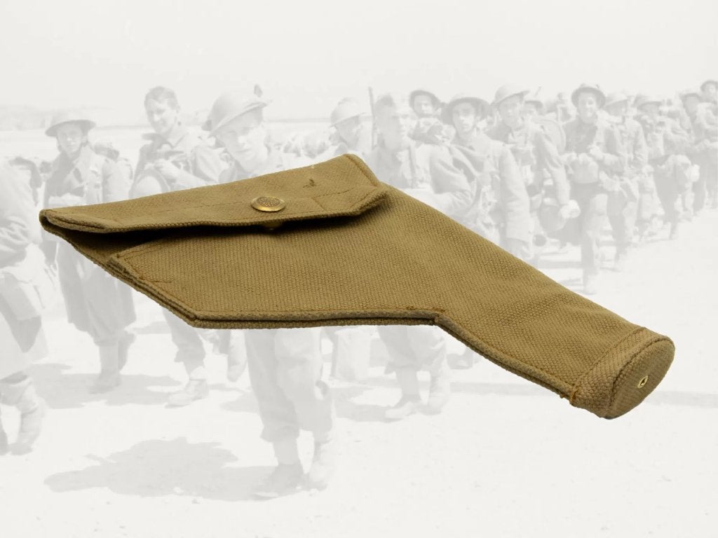 Holster,GB,Engeland,WWII,Webley,Canvas, Verzenden, Landmacht, Engeland, Kleding of Schoenen