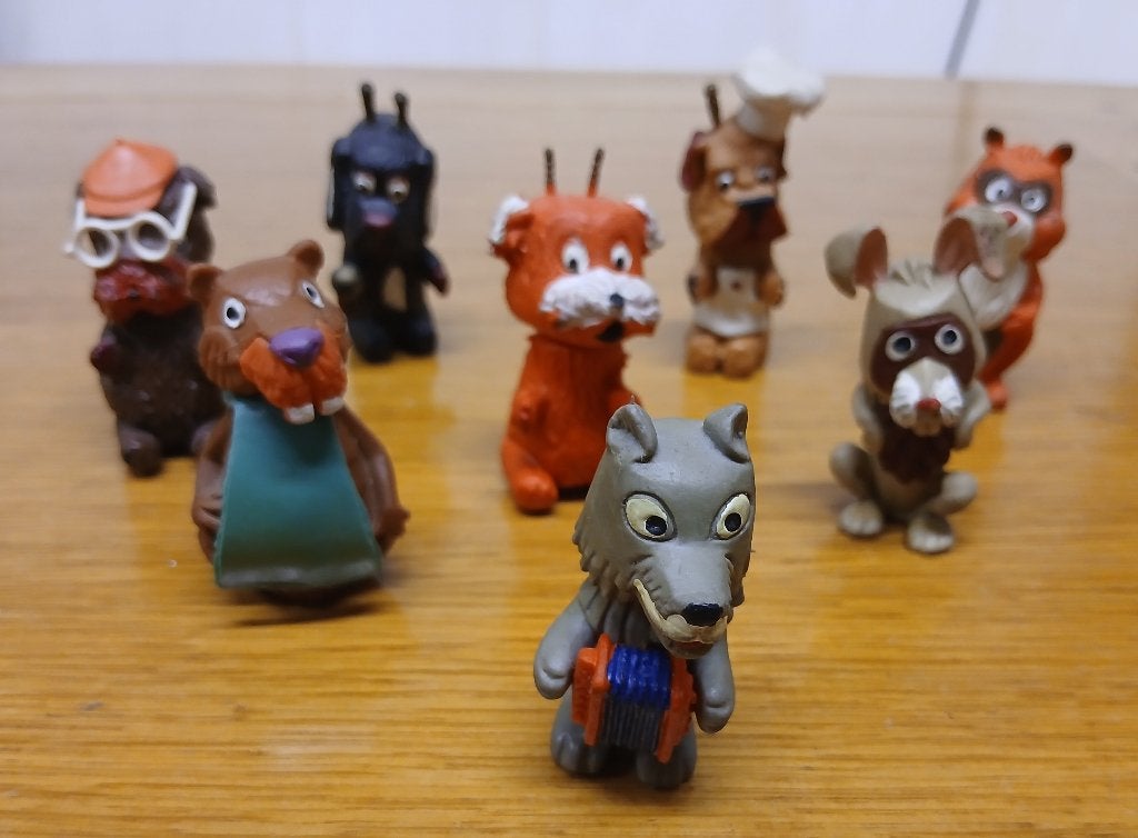 8 Figuurtjes Fabeltjeskrant - Bor de Wolf - Zoef de Haas MMC, Verzenden, Zo goed als nieuw