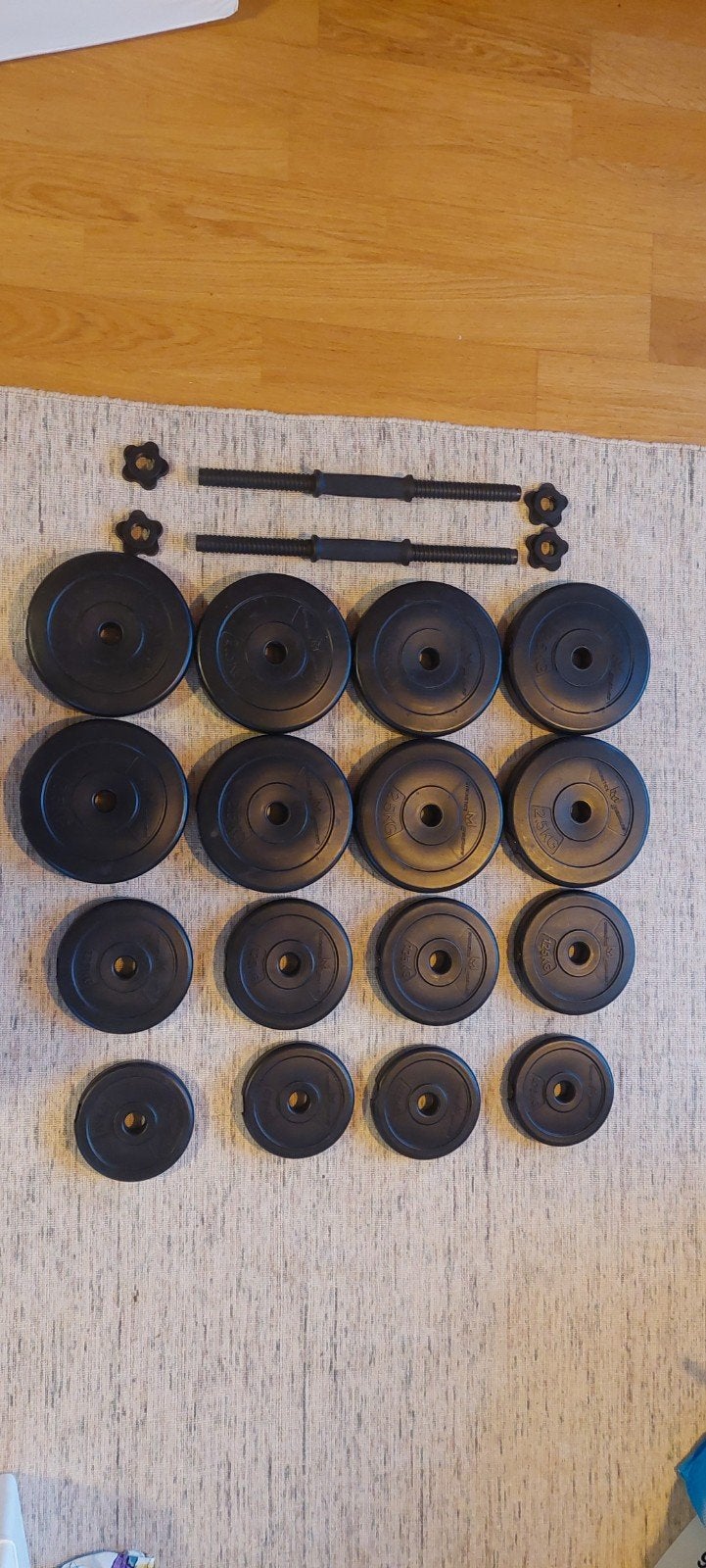 Gyronetics Eseries Halterset met Gewichten - Goede Staat!, Ophalen, Gebruikt, Benen, Halterset