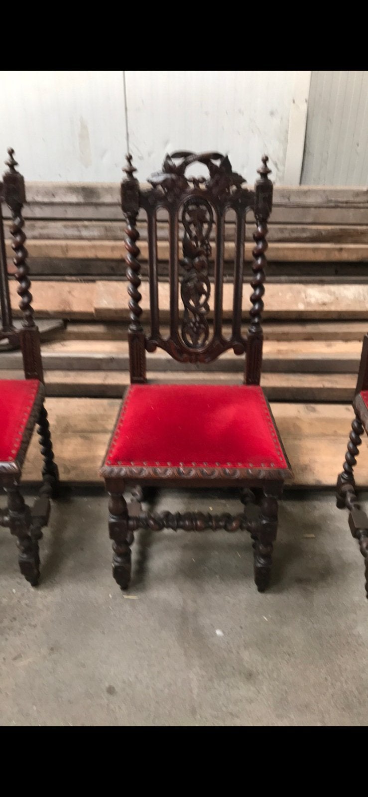 4 zeer mooie antieke stoelen, Antiek en Kunst, Antiek | Meubels | Stoelen en Banken, Ophalen of Verzenden