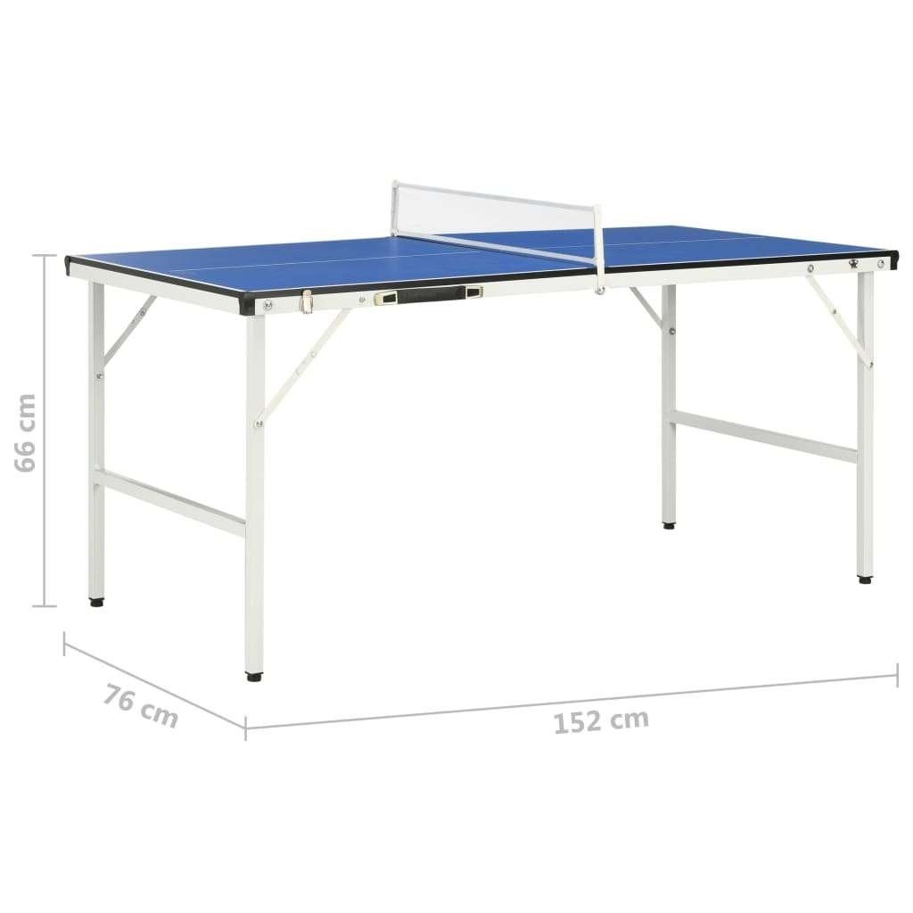 NIEUW | Tafeltennistafel 152 x 76 x 66 cm met net blauw! GRT, Sport en Fitness, Tafeltennis, Nieuw, Tafel Indoor, Inklapbaar, Verzenden