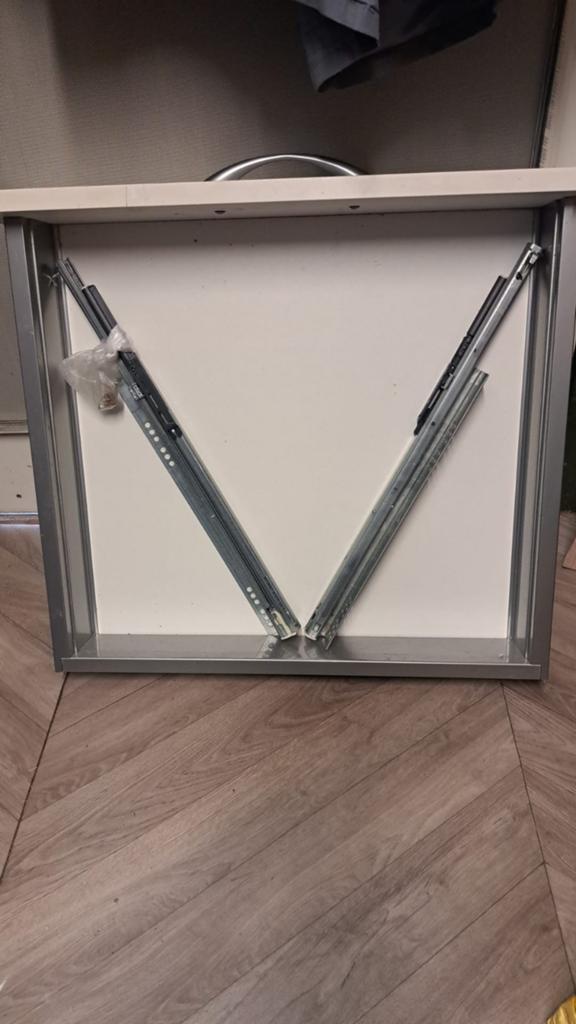 Bribus lade voor keukenkast, Ophalen, 50 tot 100 cm, Minder dan 100 cm, Grijs