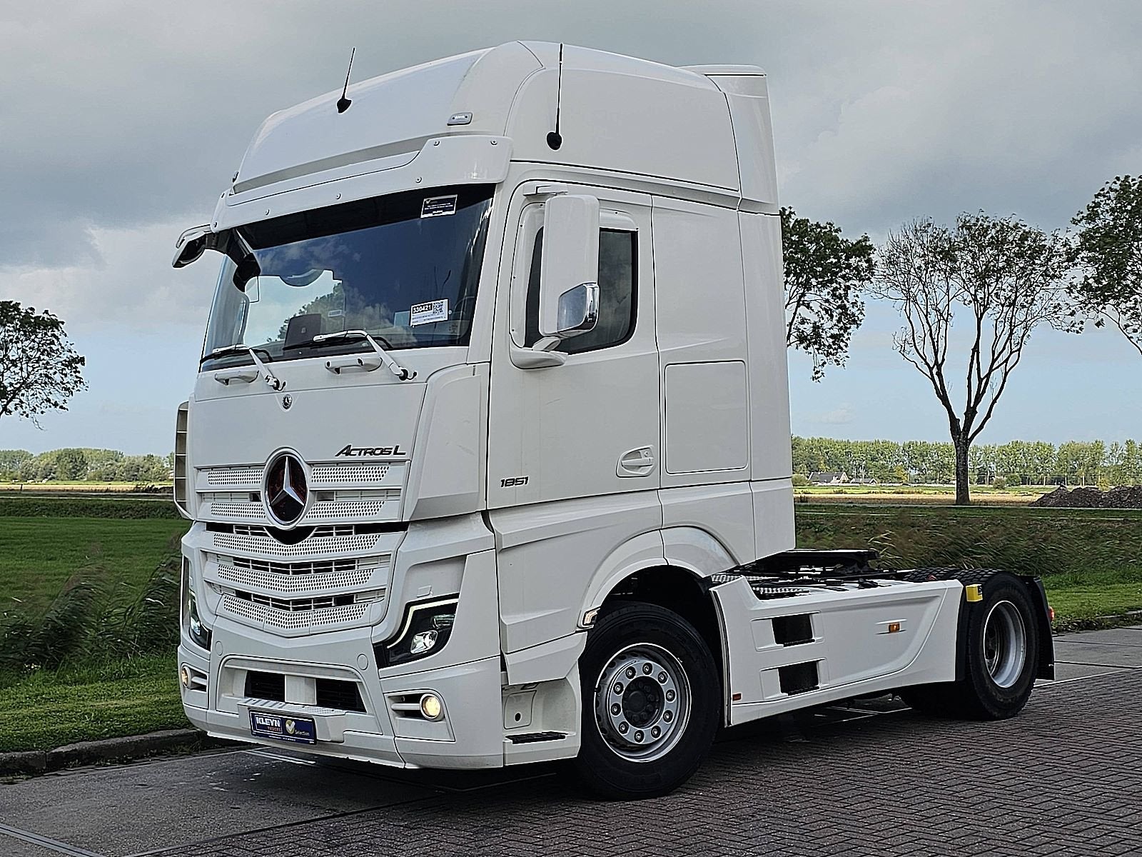 MERCEDES-BENZ ACTROS 1851 LS gigaspace retarder, Auto's, Automaat, Euro 6, 510 pk, Wit
