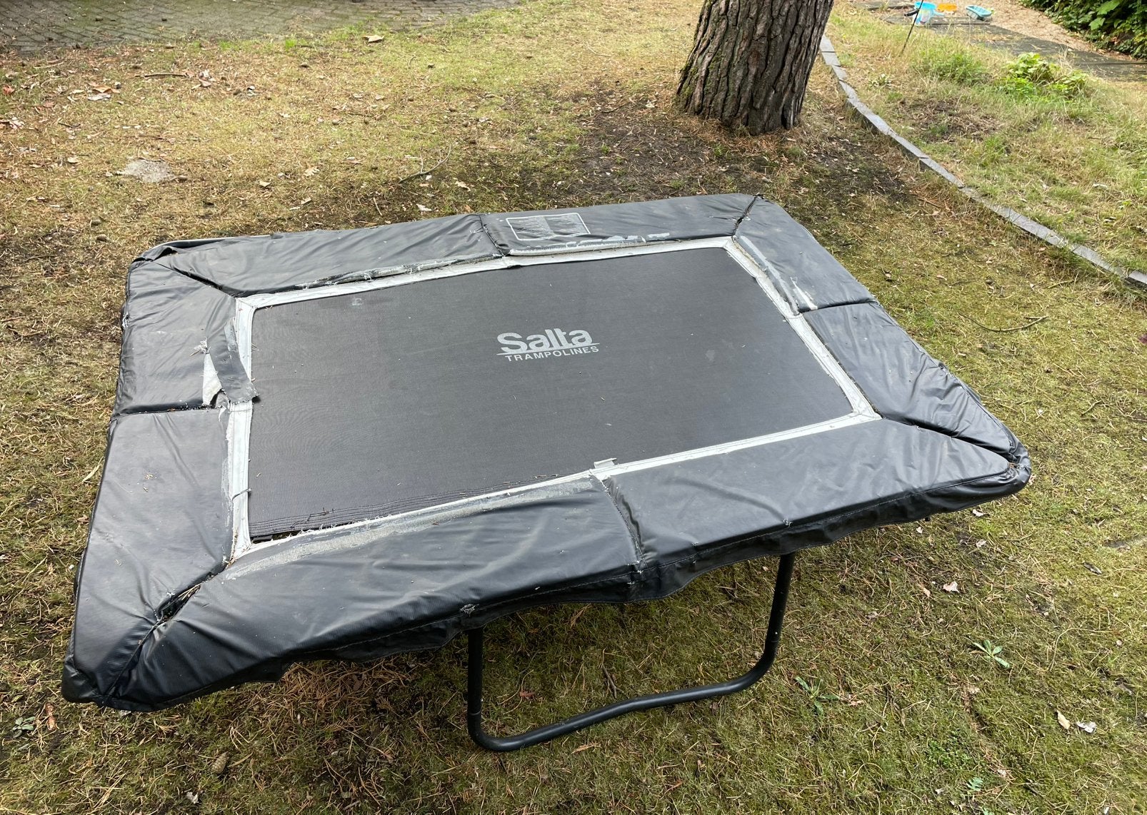Salta trampoline, Ophalen, Gebruikt