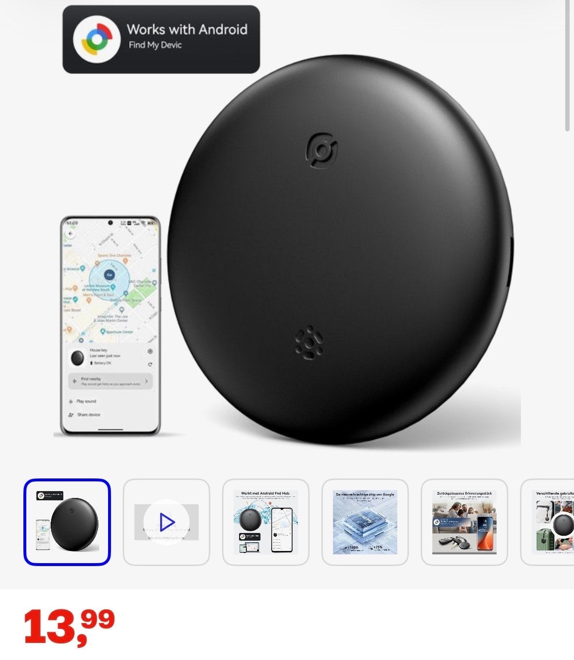 Smart Tag Tracker voor Android - Vind je spullen terug!, Ophalen, Nieuw, Overige typen, Universeel