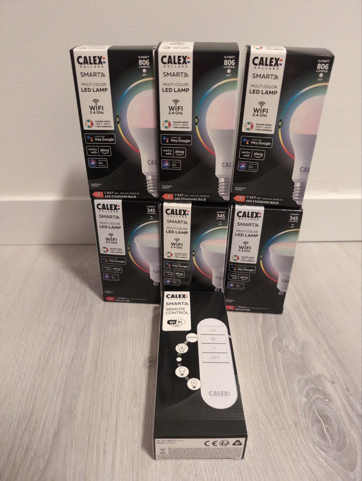 Calex Smart Multi Color LED Lampen, Ophalen, Led-lamp, Meerkleurig, 60 watt of meer