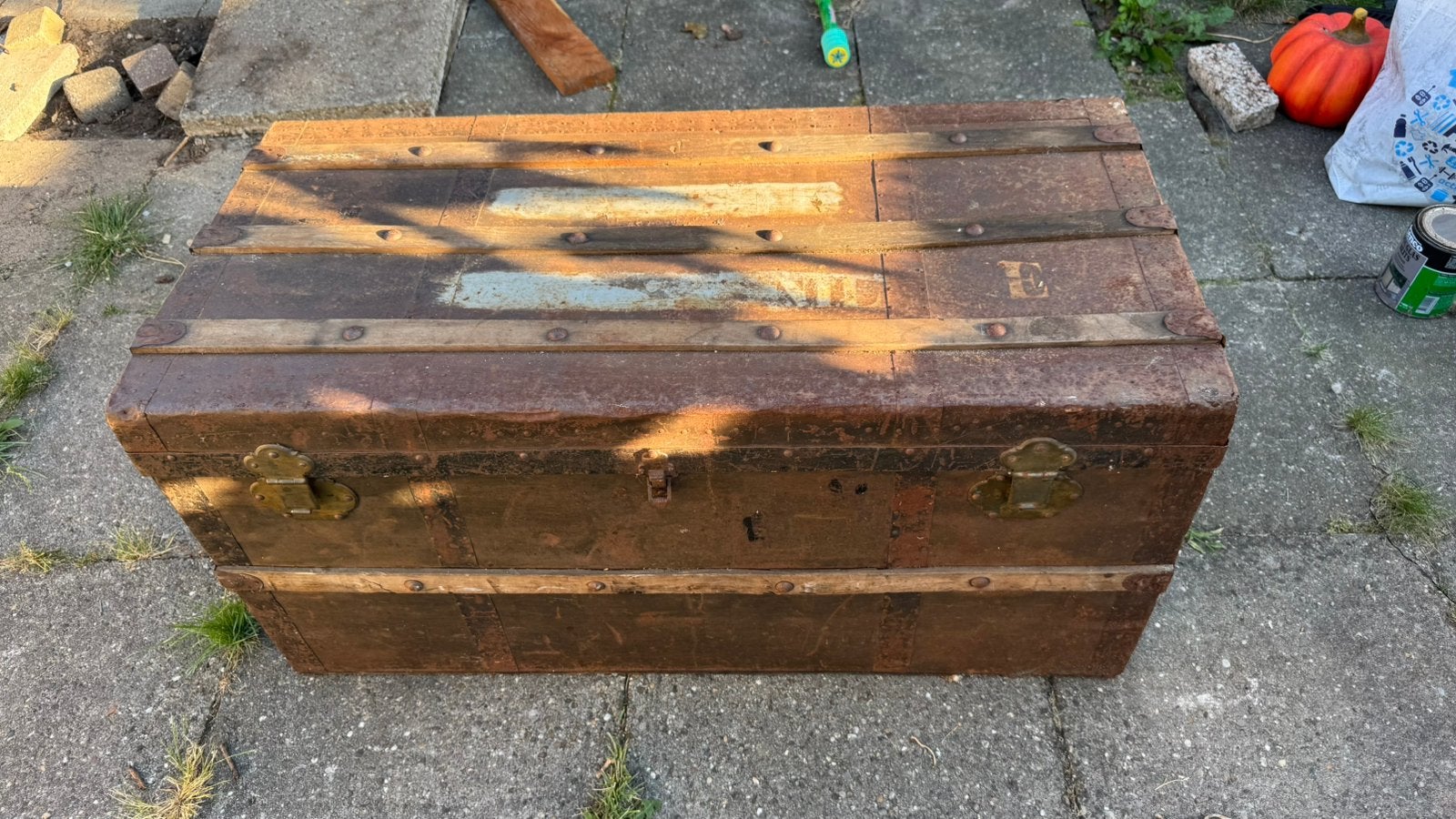 Oude kist (scheepskist), Ophalen, Gebruikt, Minder dan 50 cm, 75 tot 100 cm