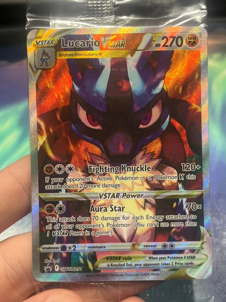 Lucario Vstar Promo Crown Zenith ETB SWSH291, Ophalen of Verzenden, Nieuw