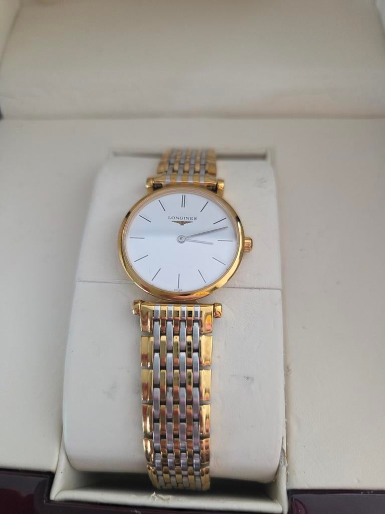 Longines dames horloge / goud / parelmoer, Polshorloge, Overige materialen, Zo goed als nieuw, Goud