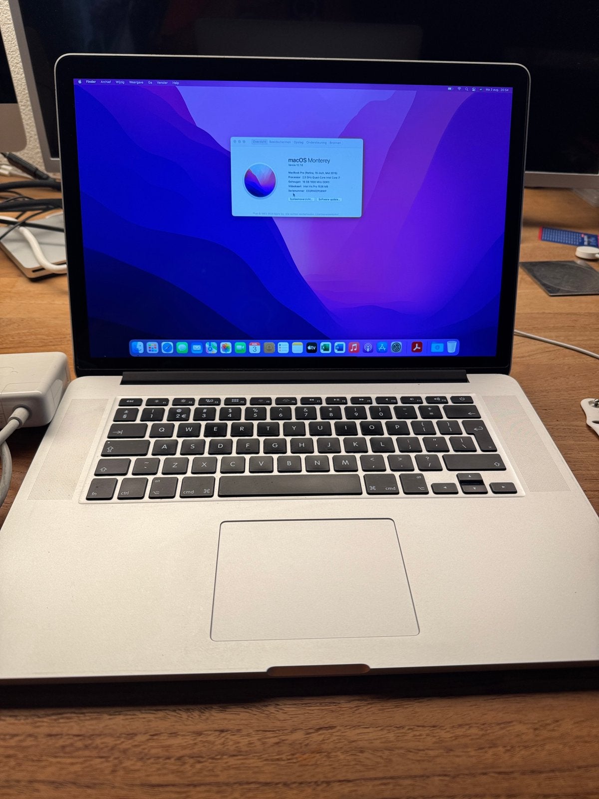 MacBook Pro Retina 15" (Mid 2015) – 16GB RAM – Intel Core i7, Computers en Software, Apple Macbooks, Gebruikt, 2 tot 3 Ghz, 512 GB