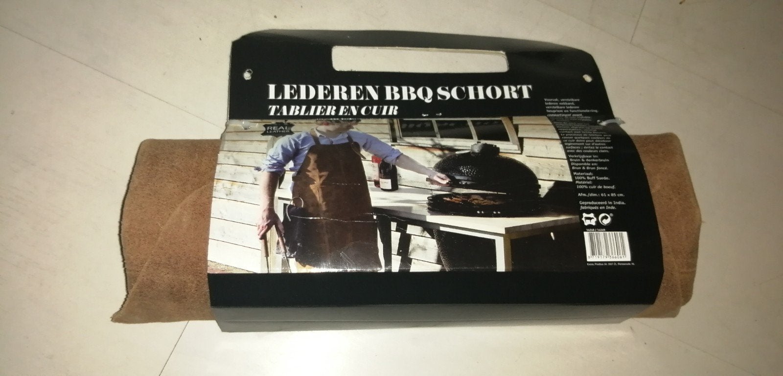 Lederen BBQ Schort, Ophalen of Verzenden, Nieuw