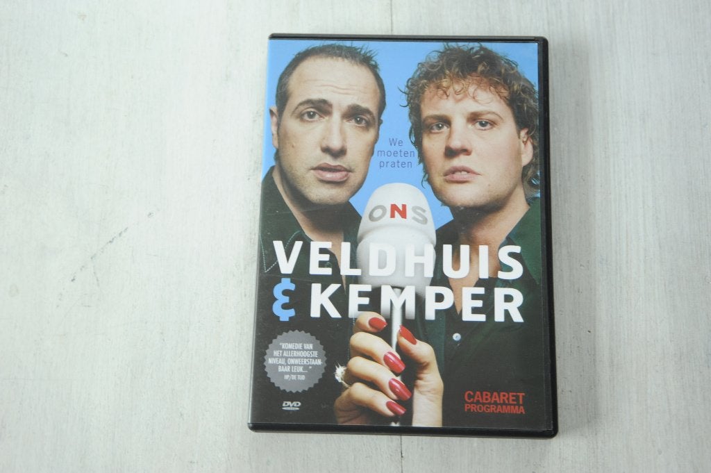 VELDHUIS EN KEMPER = We Moeten Praten met heel veel bonus, Alle leeftijden, Verzenden, Zo goed als nieuw, Stand-up of Theatershow