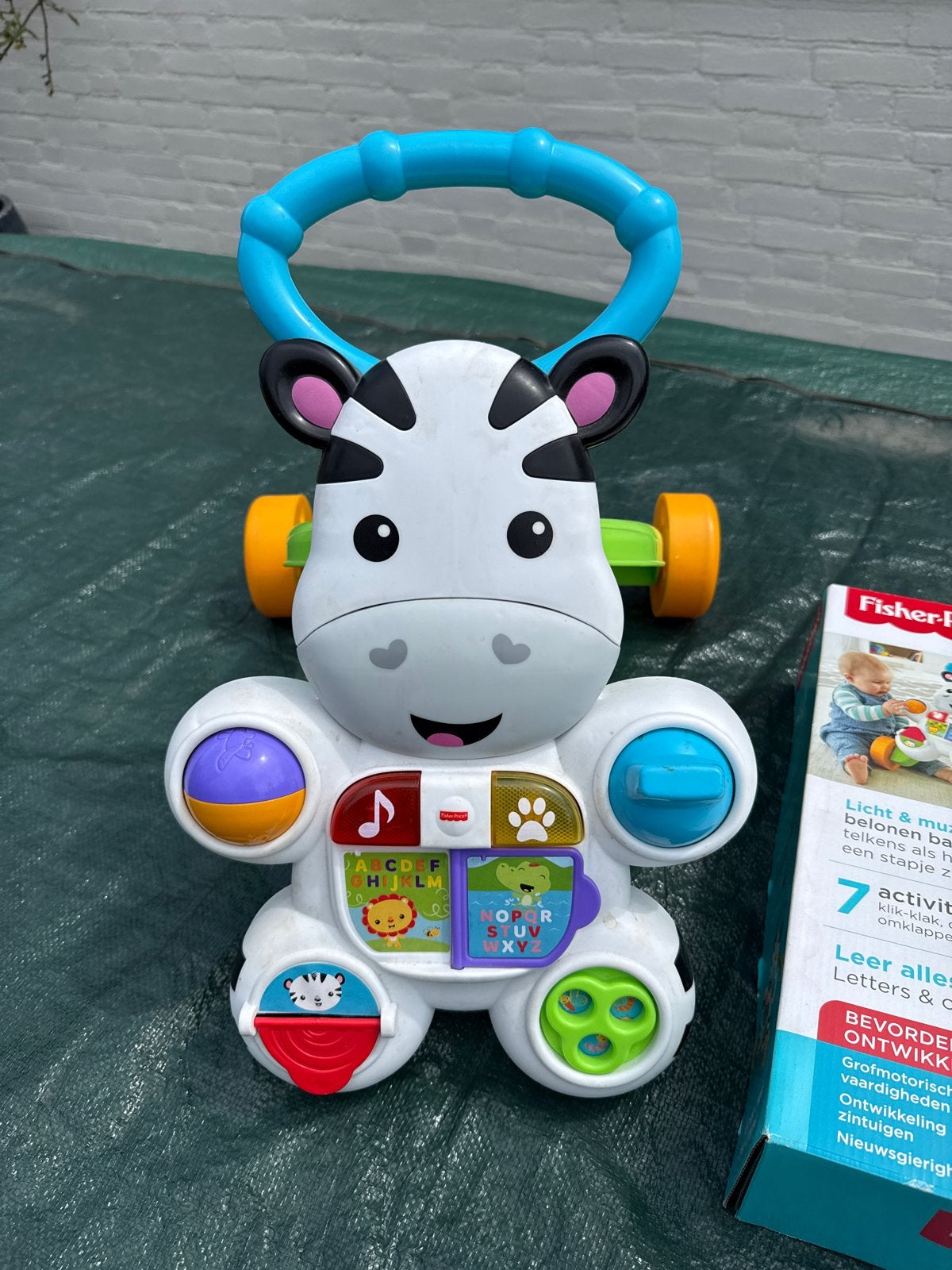 Fisher-Price Loop Met Mij Zebra Loopwagen, Ophalen of Verzenden, Zo goed als nieuw, Overige typen, Met licht