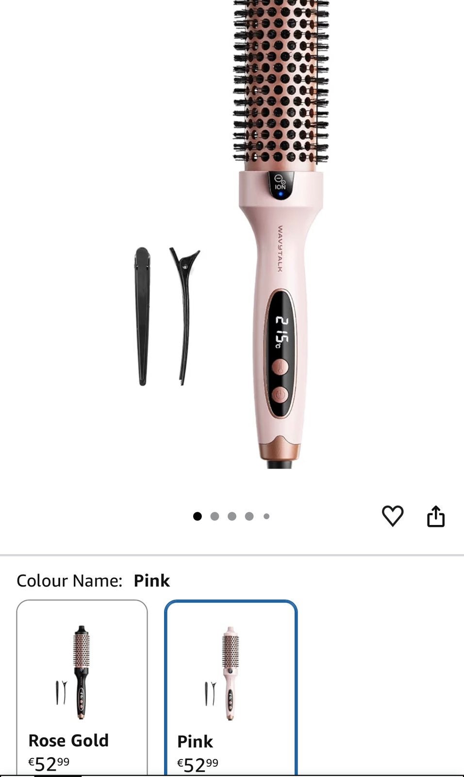 Wavytalk Thermal Hot Brush, Ophalen of Verzenden, Zo goed als nieuw