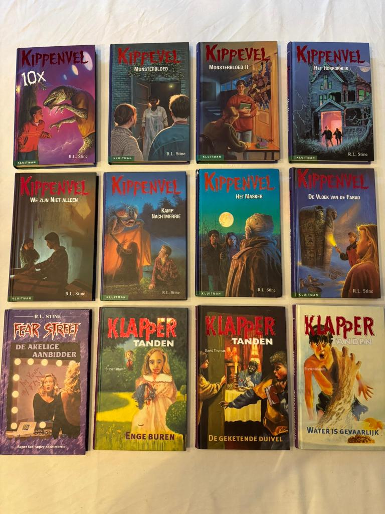 Kippenvel klapper tanden fear street rl stine 12 boeken!, Ophalen of Verzenden, Zo goed als nieuw, R. Stine, Fictie algemeen