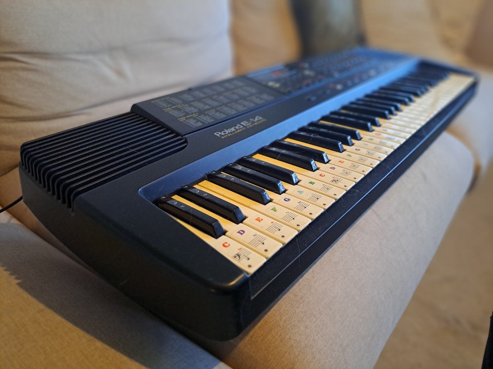 Roland E-14 Intelligent Keyboard - 1 toets defect, Muziek en Instrumenten, Ophalen, Roland, Midi-aansluiting, 61 toetsen
