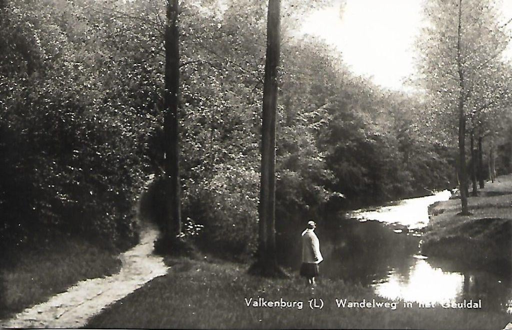Valkenburg- -Wandelweg in het Geuldal., Verzenden, 1940 tot 1960, Gelopen, Limburg
