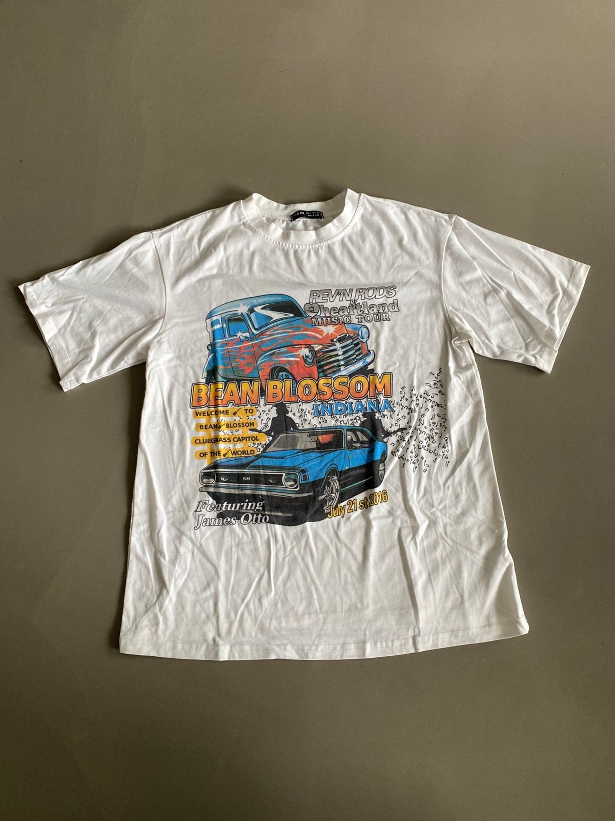 Wit Rev’n Rods t shirt maat XS, Wit, Ophalen of Verzenden, Korte mouw, Maat 34 (XS) of kleiner