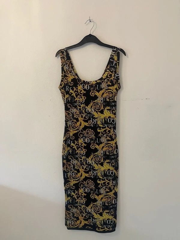 Versace Jeans Couture Jurk Nieuw, Zwart, Nieuw, Ophalen of Verzenden, Knielengte