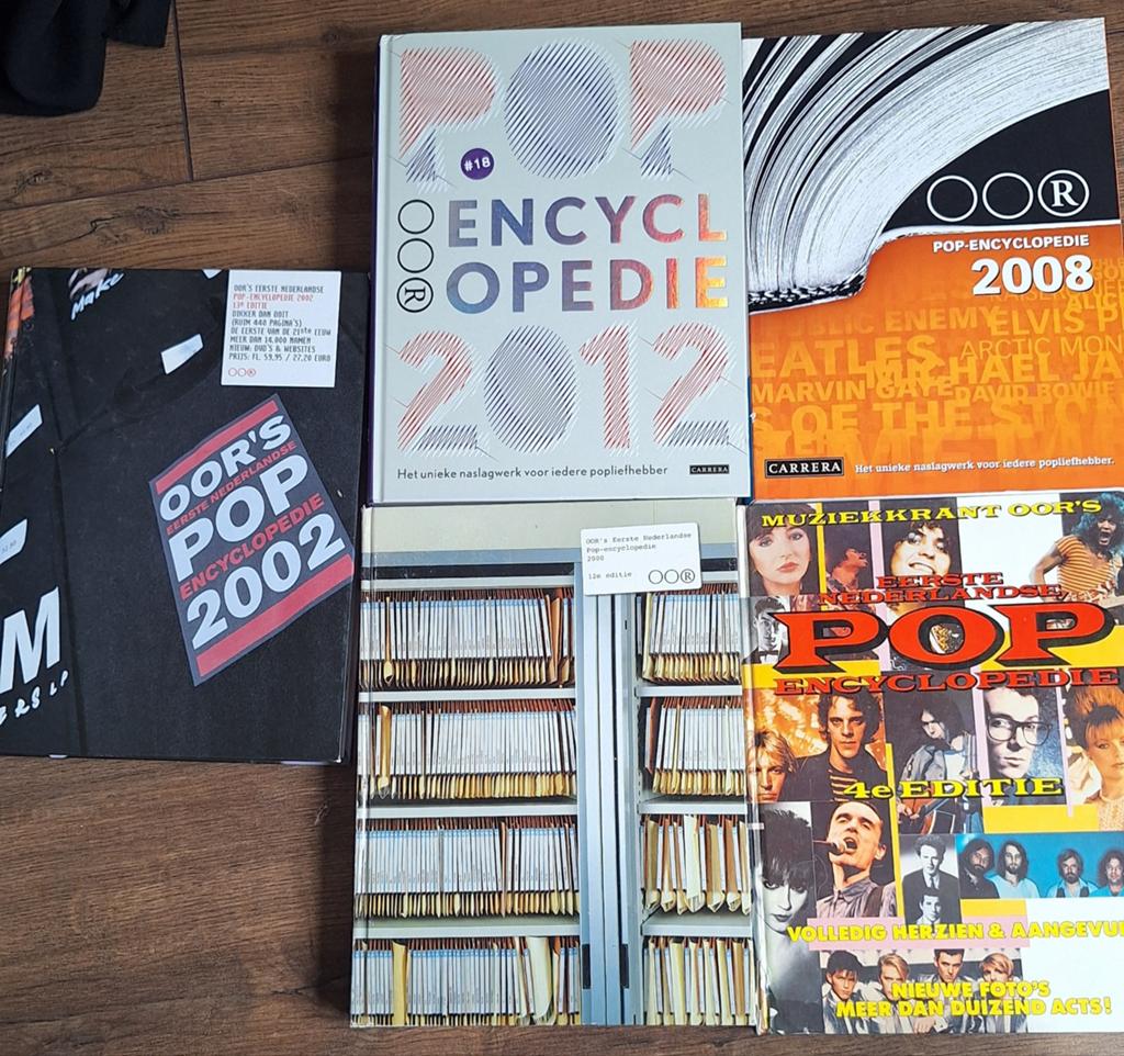 OOR Pop Encyclopedie Collectie (1984,2000,2002, 2008, 2012), Ophalen of Verzenden, Zo goed als nieuw, Algemeen, OOR Redactie