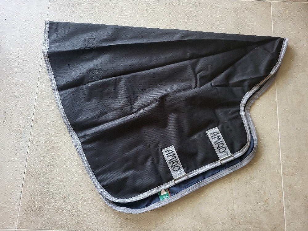 Amigo Bravo 1200D Halsdeel 0 gram, maat L, Zwart/Titanium, Full (L), 0 g, Halsdeken, Afneembare hals