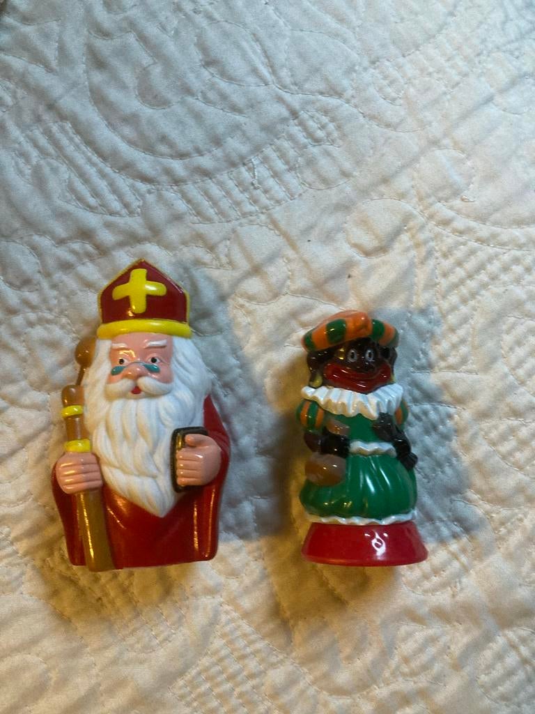 Sint en Zwarte Piet van plastic, Diversen, Sinterklaas, Ophalen of Verzenden, Zo goed als nieuw