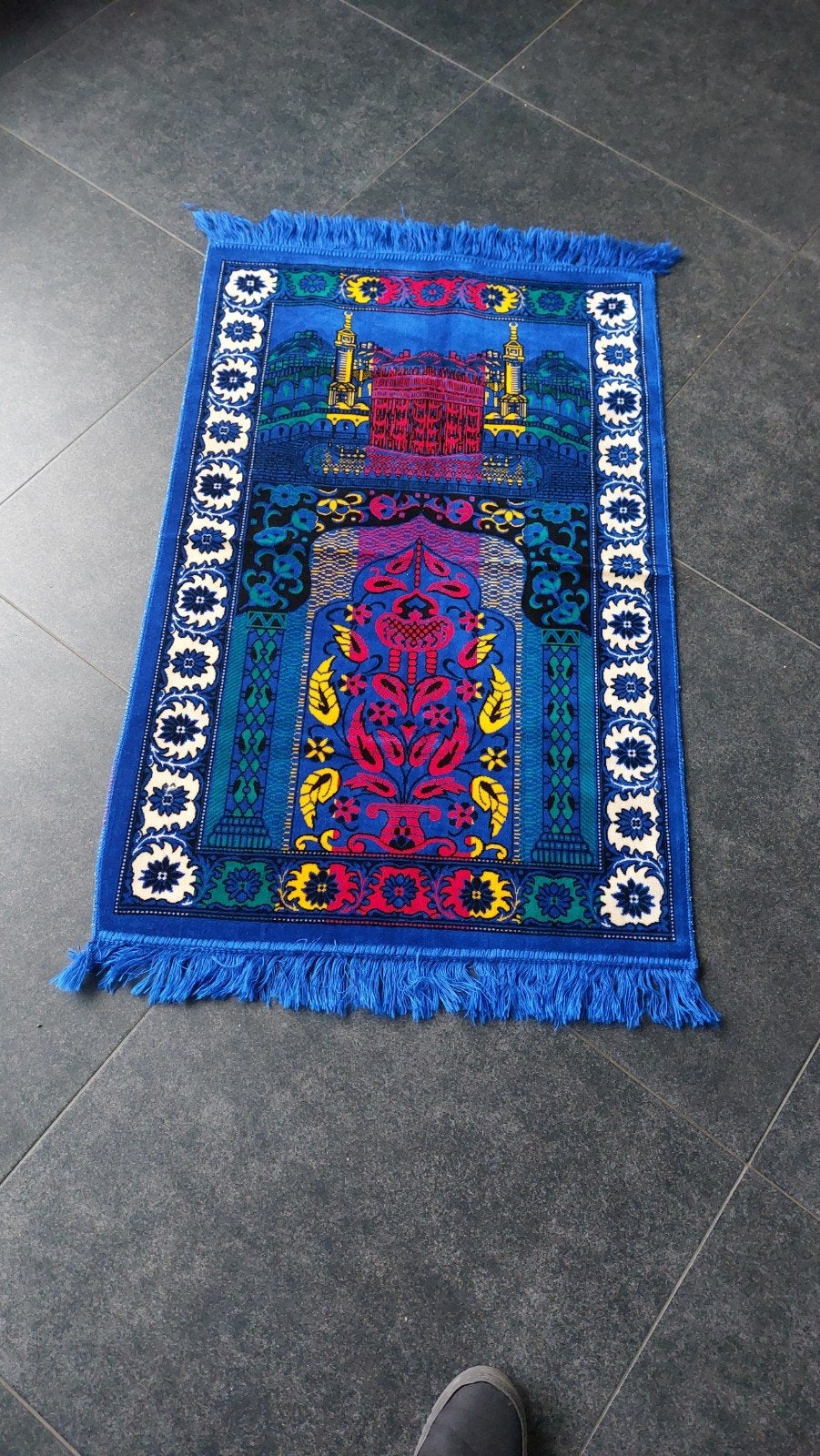 kleed 108X69, 100 tot 150 cm, Blauw, Zo goed als nieuw, Rechthoekig