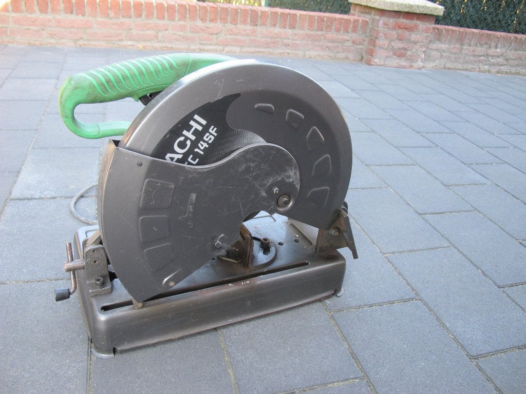 metaal afkort slijp machine, Doe-het-zelf en Verbouw, Gereedschap | Slijpmachines, Ophalen, Gebruikt, 1000 watt of meer, Overige typen