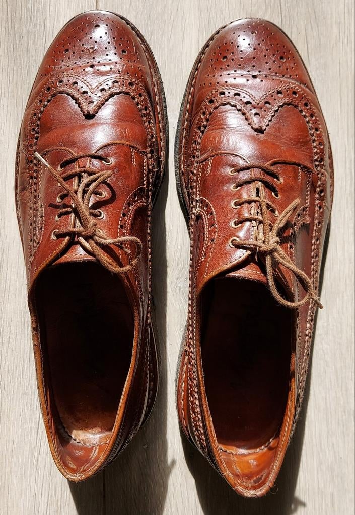 Mooie heren Brooks veter schoenen van Manfield maat 44, Ophalen of Verzenden, Gedragen, Bruin