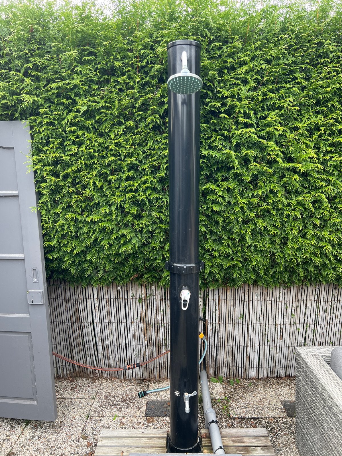 Buitendouche - Zwart - Zo goed als nieuw, Ophalen, Zo goed als nieuw, Douche