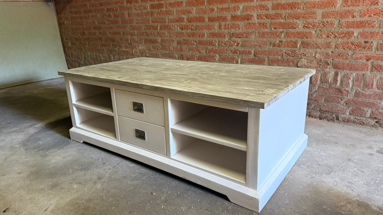 Salon tafel erg stevig woonkamer tafel, Huis en Inrichting, Ophalen, 100 tot 150 cm, 50 tot 100 cm, Landelijk
