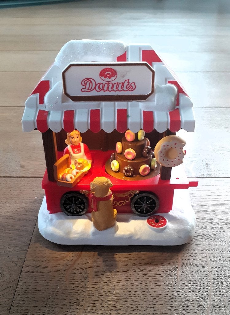 Kerst Kraampje met bewegende Donuttoren, Diversen, Kerst, Ophalen of Verzenden, Nieuw