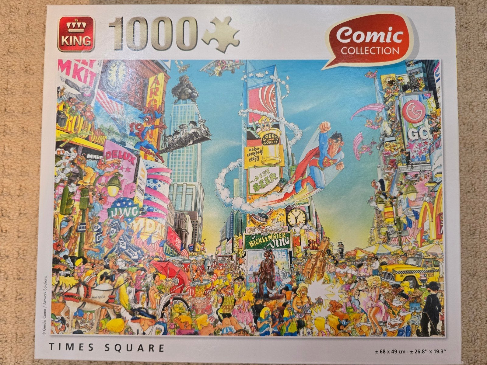 King Comic Collection Puzzel, Ophalen of Verzenden, 500 t/m 1500 stukjes, Zo goed als nieuw, Legpuzzel