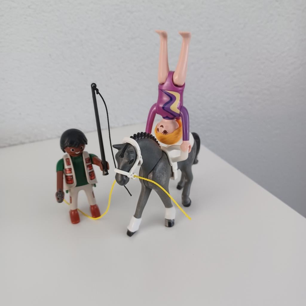 Playmobil 5229 acrobate op paard met trainer voltige, Ophalen of Verzenden, Zo goed als nieuw