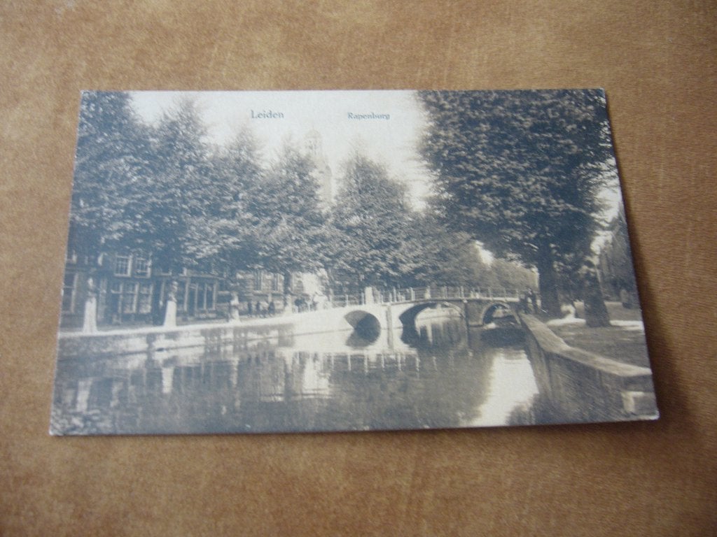 LEIDEN  =  RAPENBURG    BRIEFKAART, Ophalen of Verzenden, 1920 tot 1940, Ongelopen, Zuid-Holland