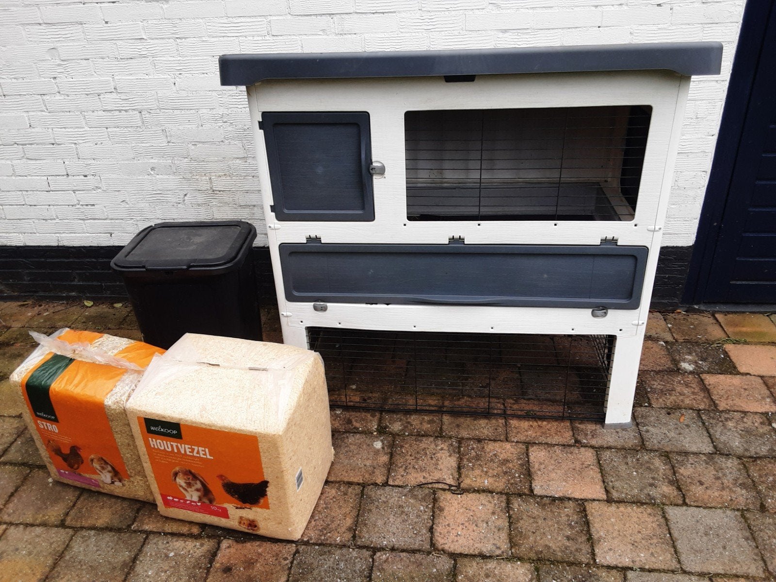konijnenhok, zo goed als nieuw, 110 cm of meer, Zo goed als nieuw, Hok, Ophalen