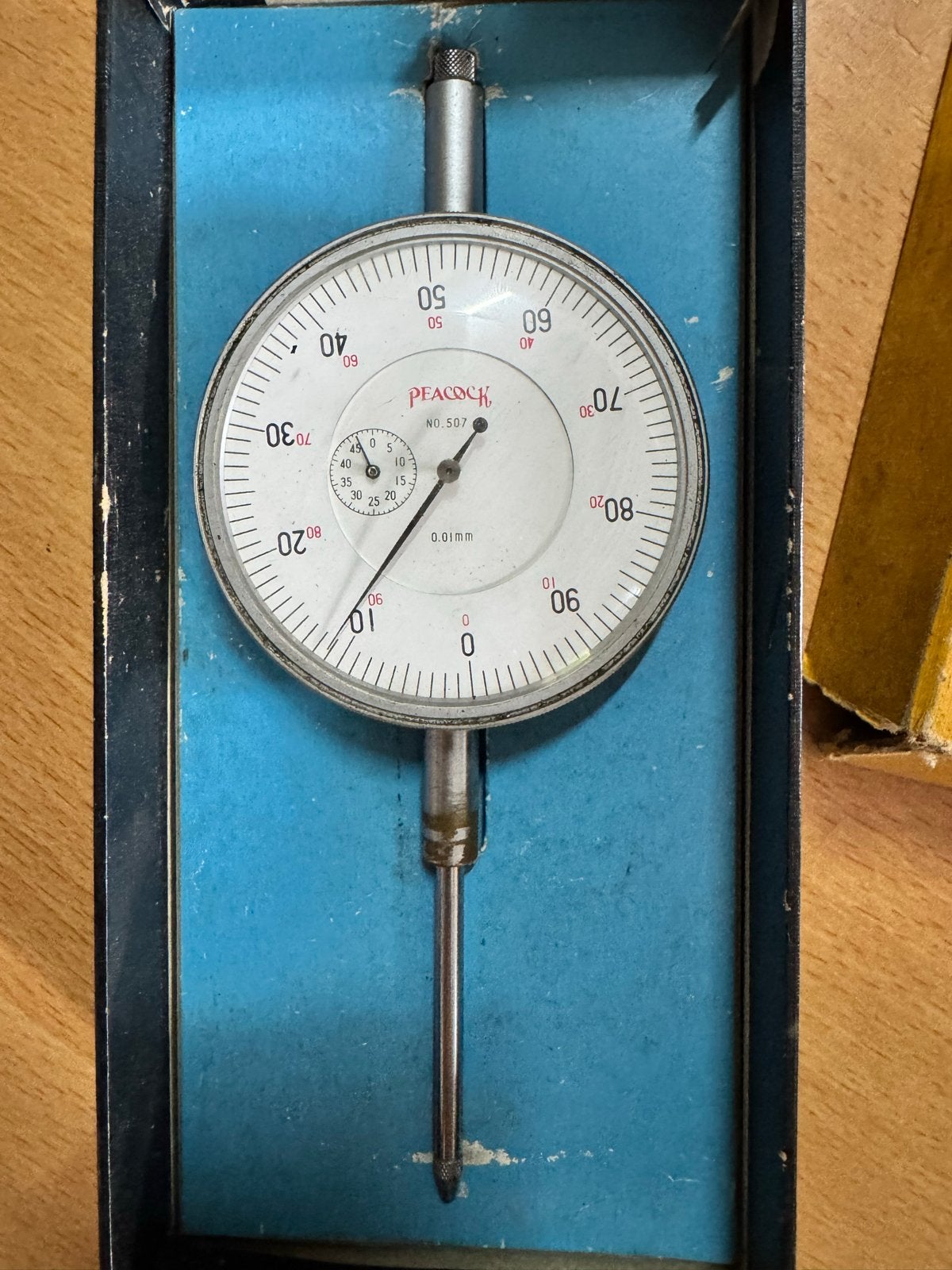 Peacock Dial Gauge 507 - 0.01-50mm - Gebruikt, Gebruikt, Afstand, Ophalen of Verzenden, Peacock