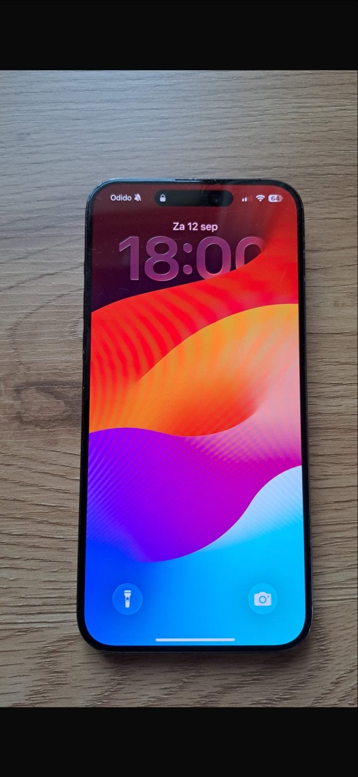 iPhone 15 Pro Max 256GB - Achterkant gebarsten, Telecommunicatie, 256 GB, 83 %, Gebruikt, Blauw