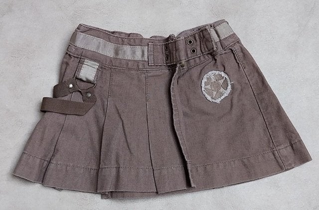 Stoer bruin rokje van CKS - maat 3 jaar, Kinderen en Baby's, Kinderkleding | Maat 98, Meisje, Ophalen of Verzenden, Jurk of Rok