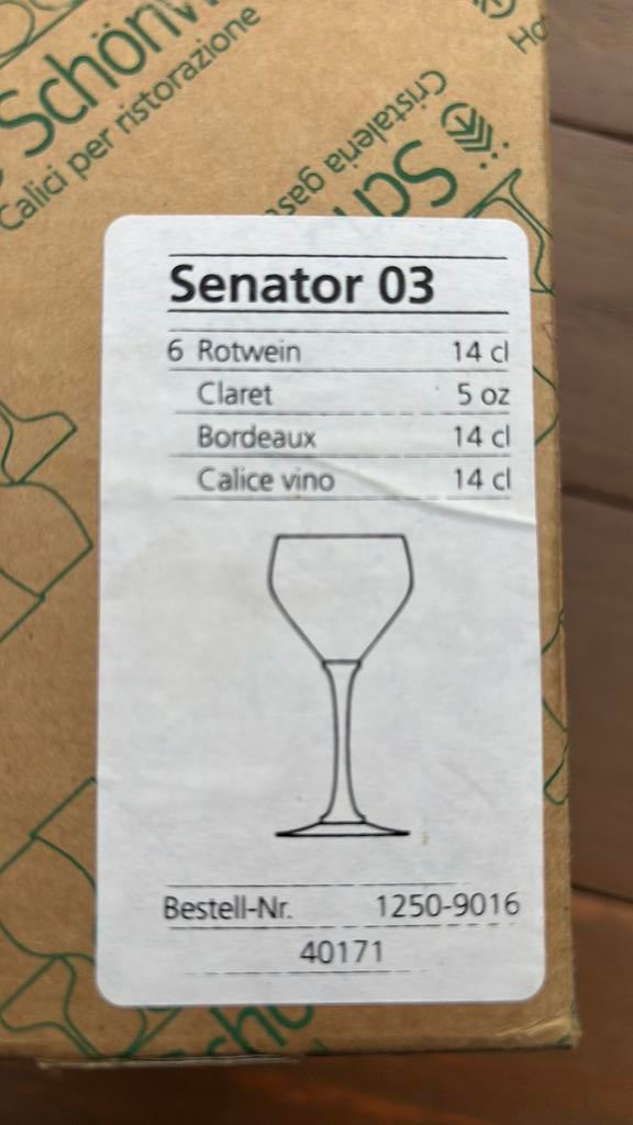 Wijnglas Schönwald Senator 14 cl (6 stuks), Ophalen of Verzenden, Zo goed als nieuw