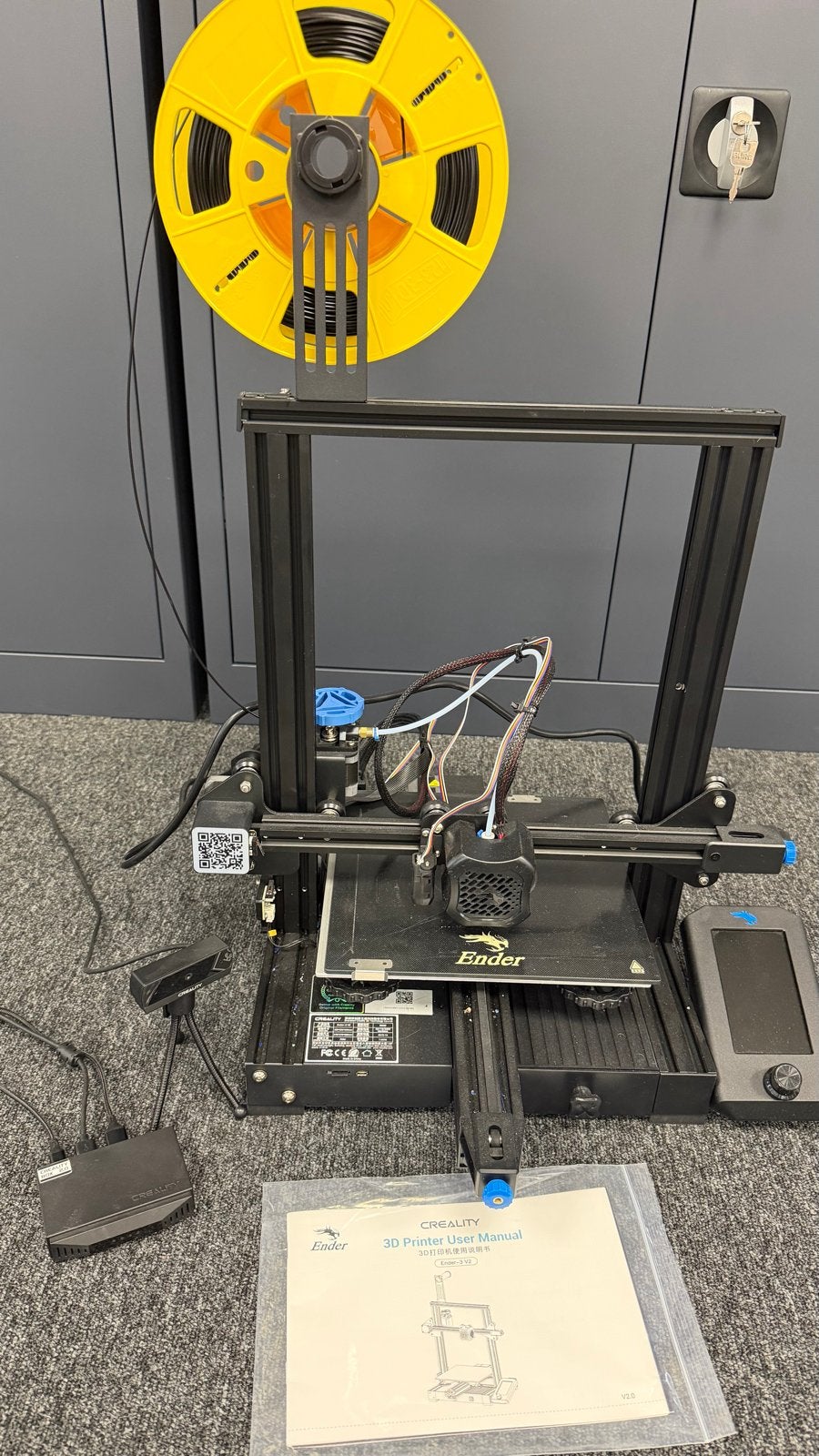 Creality Ender 3 V2 3D-printer incl auto leveling., Computers en Software, Ophalen of Verzenden, Gebruikt, Filament