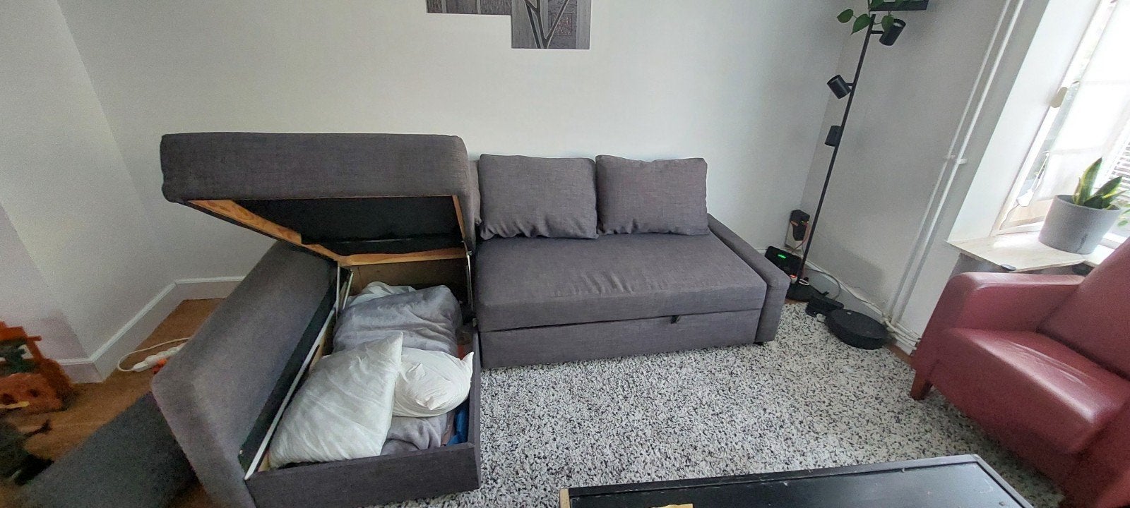 Foto 6 van Ikea FRIHETEN Hoekbank met opbergruimte en slaapfunctie